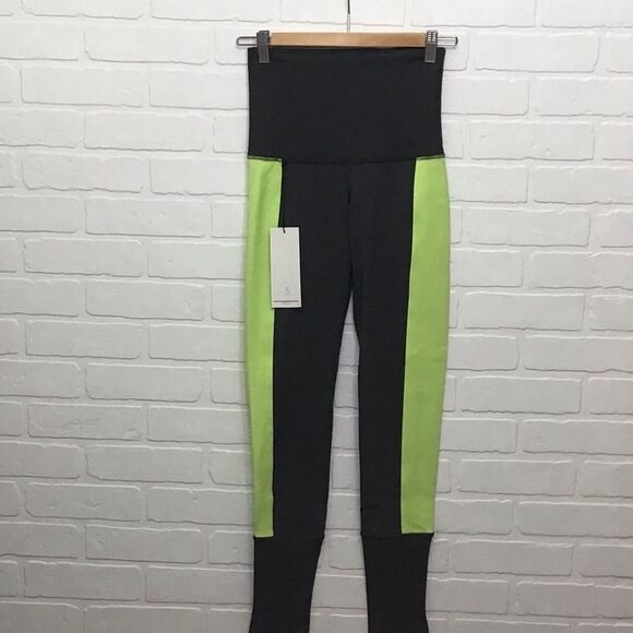 Retro SPORTS slimming gym clothes workout set yoga neon running athletics small - Picture 2 of 12